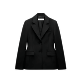 Blazer femenino negro entallado - Lunara