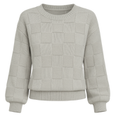 Jersey de punto gris para mujer - Lunara