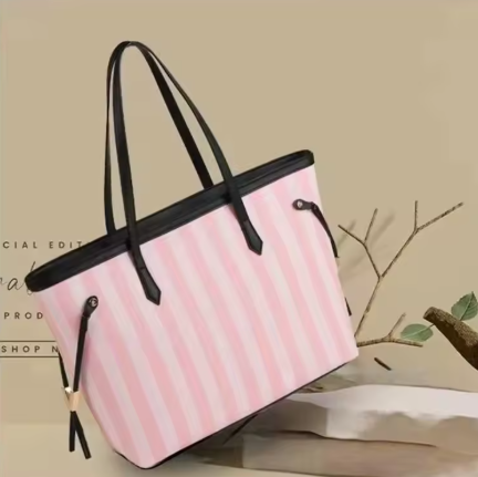 Bolso de Mano a Rayas - Lunara